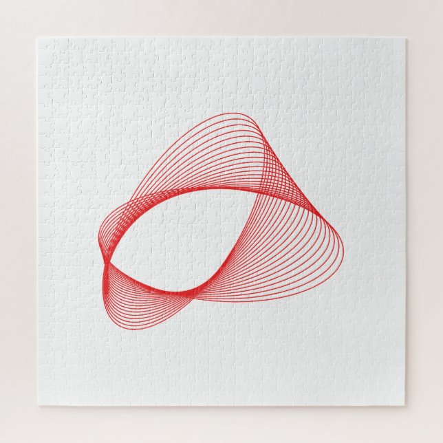 Quebra-cabeça forma abstrato de 3D (Vertical)