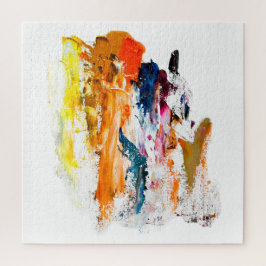 Quebra-cabeça Formas Abstratas Nascidas da Paleta de um Artista