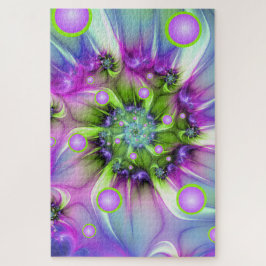 Quebra-cabeça Formas espirais coloridas, redondas, forma Abstrat