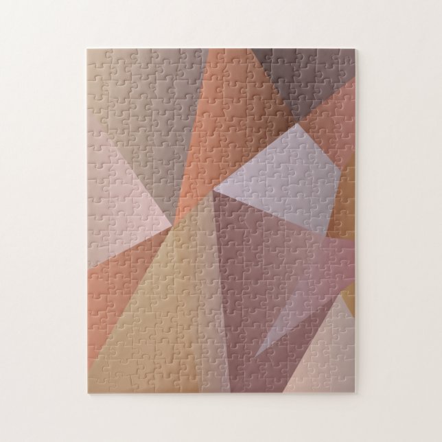 Quebra-cabeça Formas Geométricas Boho Modernas Ombre (Vertical)