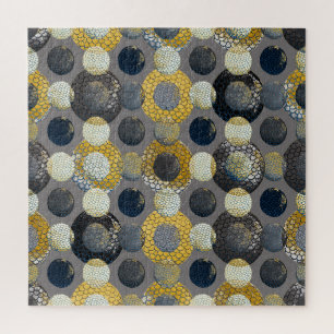 Quebra-cabeça Formas Geométricas de abstrato: Aquarela Colorida.