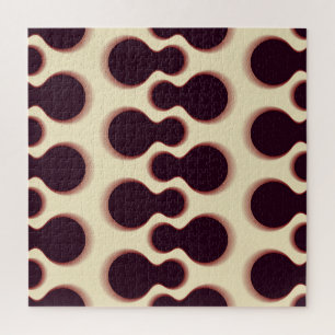 Quebra-cabeça Formas globulares espinhosas, padrão de tons casta