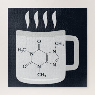 Quebra-cabeça Fórmula da Chemistry Caffeine Lovers