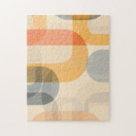 Quebra-cabeça Formulários transparentes curvos com espaço de tex