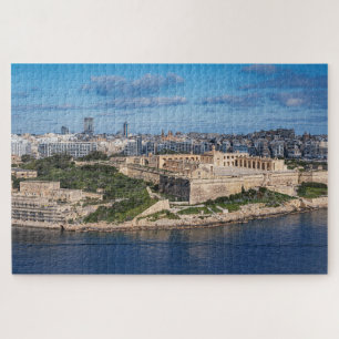 Quebra-cabeça Fort Manoel e Sliema de La Valetta, Malta