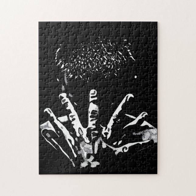 Quebra-cabeça forte das mãos (Vertical)