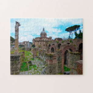 Quebra-cabeça Fórum Romano, Roma, Itália.