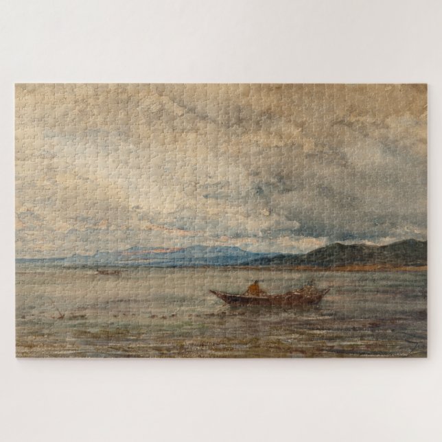 Quebra-cabeça Fos, Environs De Martigues - Félix Ziem (Horizontal)