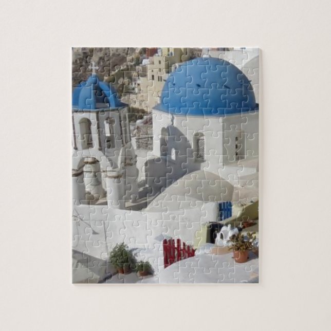 Quebra-cabeça Foto cêntrica do Viagem de Grécia do Mykonos (Vertical)