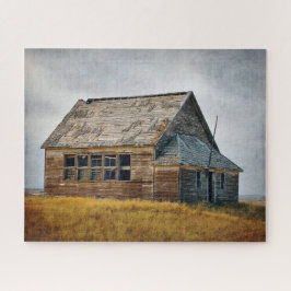 Quebra-cabeça Foto da escola Vintage texturizada