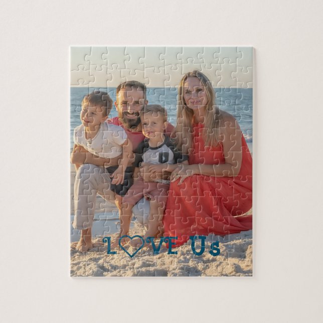 Quebra-cabeça Foto da família "AMOR-NOS" PERSONALIZAR (Vertical)