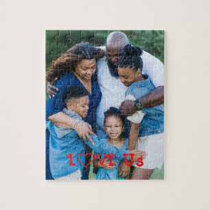 Quebra-cabeça Foto da família "AMOR-NOS" PERSONALIZE-A