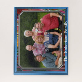 Quebra-cabeça Foto da família e personalize com o Nome