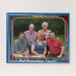 Quebra-cabeça Foto da família e personalize com o Nome