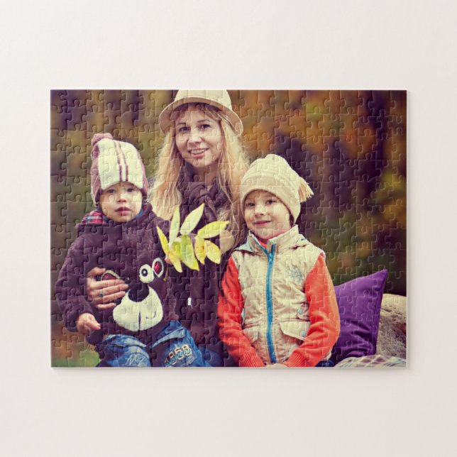 Quebra-cabeça Foto da família personalizada (Horizontal)