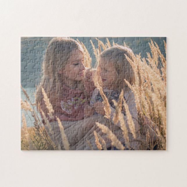 Quebra-cabeça Foto da família personalizada (Horizontal)