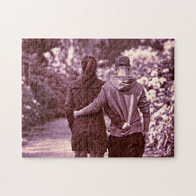 Quebra-cabeça Foto da família personalizada (Horizontal)