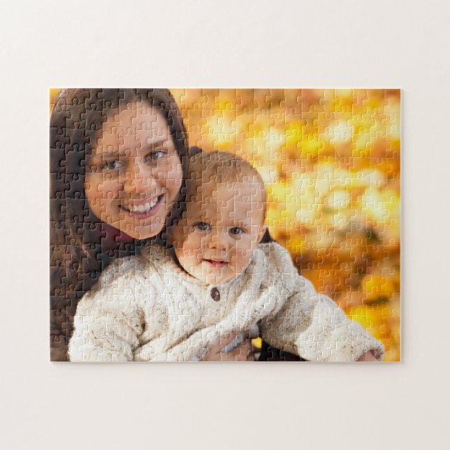 Quebra-cabeça Foto da família personalizada (Horizontal)