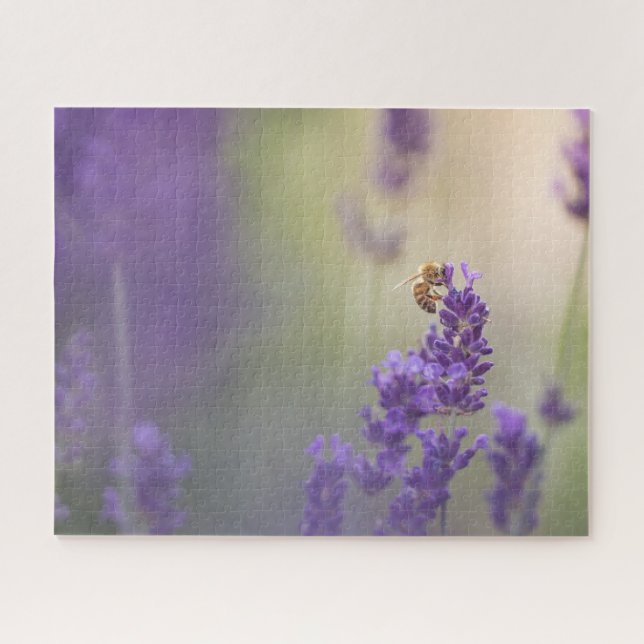Quebra-cabeça Foto da Flor de Lavanda na Natureza (Horizontal)
