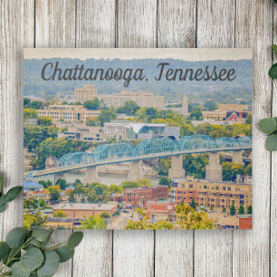 Quebra-cabeça Foto da silhueta de Chattanooga, Tennessee