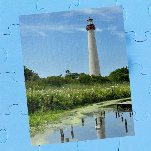 Quebra-cabeça Foto da Torre de Cape May NJ, Noite em Família, Le