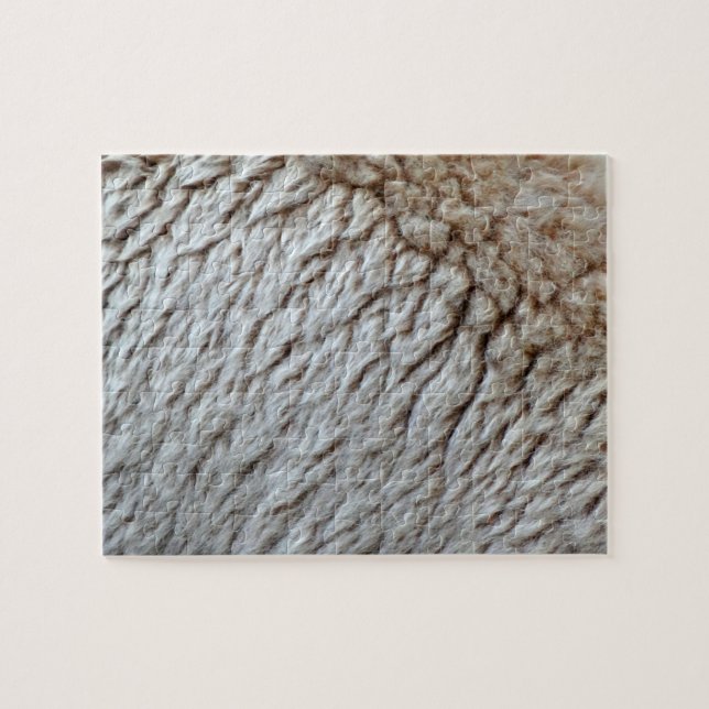 Quebra-cabeça Foto de Abstrato de Lã de Ovelha (Horizontal)