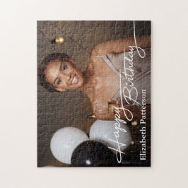 Quebra-cabeça Foto de aniversário feliz clássico