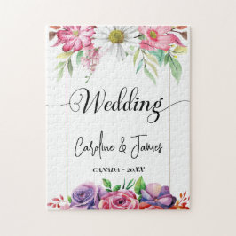 Quebra-cabeça Foto de casamento moderna simples