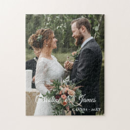 Quebra-cabeça Foto de casamento moderna simples