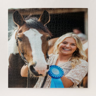 Quebra-cabeça Foto de Cavalo de Exposição de Gado Personalizada