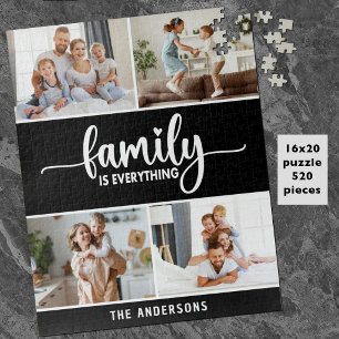 Quebra-cabeça Foto de família moderna e simples