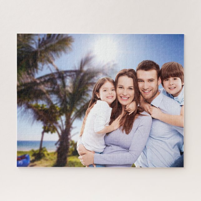Quebra-cabeça Foto de Família Personalizada (Horizontal)