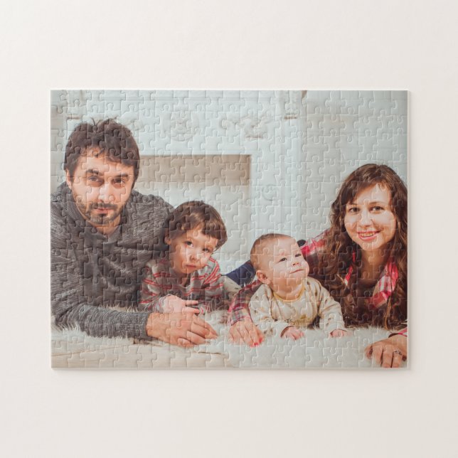Quebra-cabeça Foto de Família Personalizada (Horizontal)