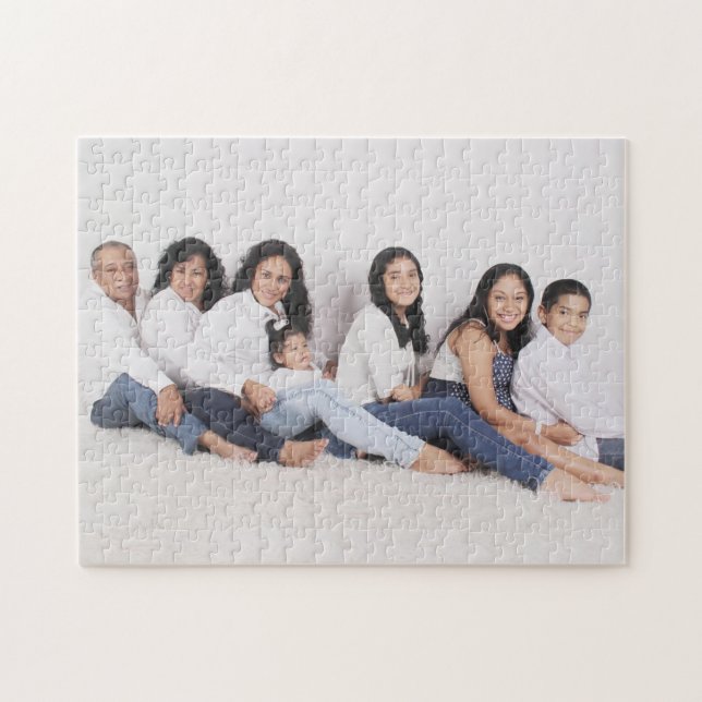 Quebra-cabeça Foto de Família Personalizada (Horizontal)