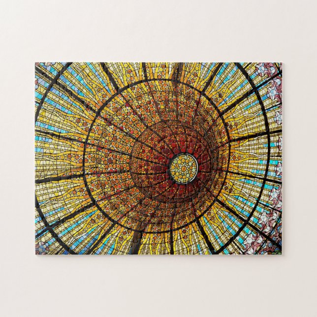 Quebra-cabeça Foto de Viagem de vidro com Espanha de Barcelona (Horizontal)