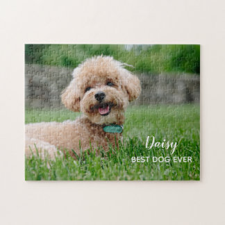 Quebra-cabeça Foto do nome do cão personalizado