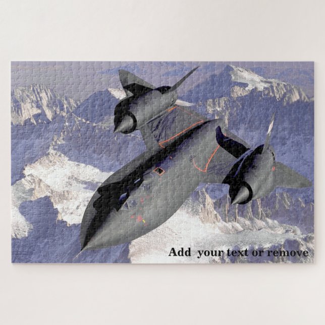 Quebra-cabeça Foto espetacular do caça supersônico Blackbird (Horizontal)