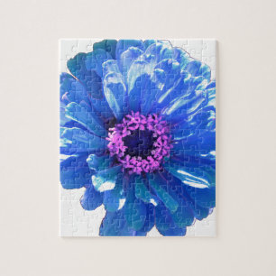 Quebra-cabeça Foto floral azul-margarida
