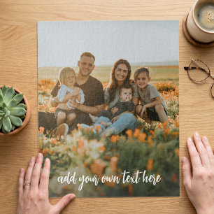 Quebra-cabeça Foto Moderna de Família Simples