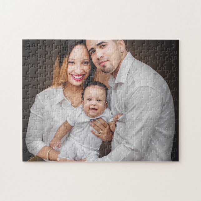 Quebra-cabeça Foto Personalizada da Família Custom  (Horizontal)