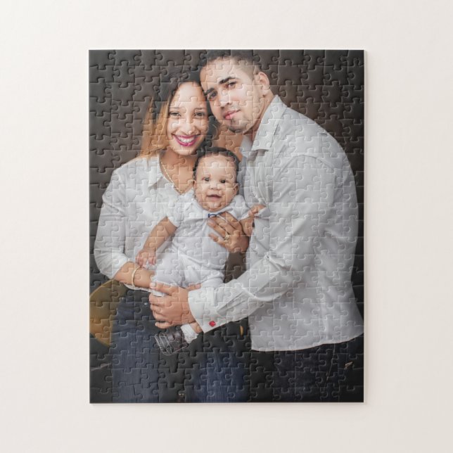 Quebra-cabeça Foto personalizada da família personalizada (Vertical)
