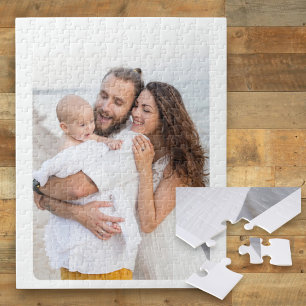 Quebra-cabeça Foto Personalizada de Família com Canto Arredondad