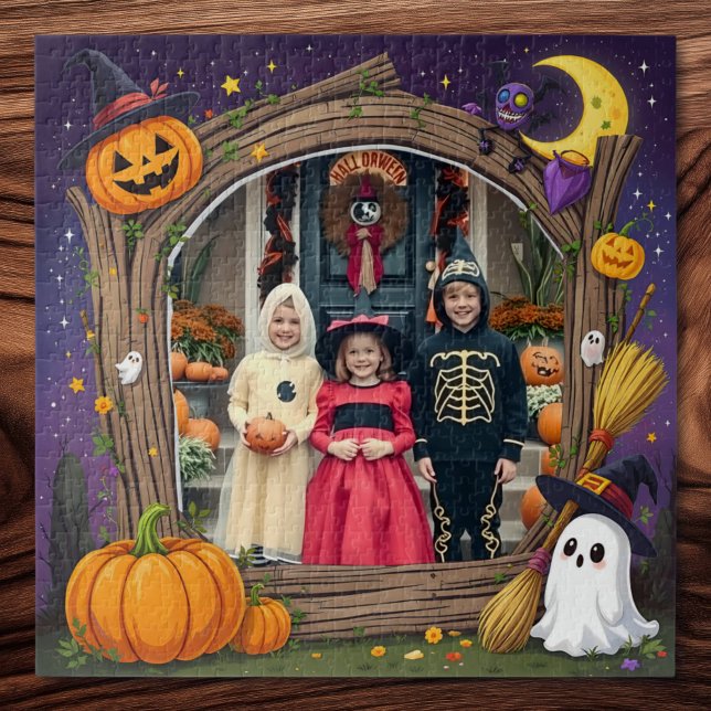 Quebra-cabeça Foto Personalizada de Halloween (Criador carregado)