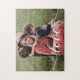 Quebra-cabeça Foto Personalizada de Script de Amor Familiar