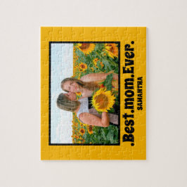 Quebra-cabeça Foto personalizada do melhor Dia de as mães da mãe