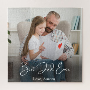 Quebra-cabeça Foto personalizada do melhor Pai