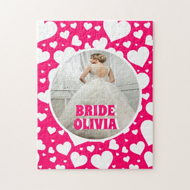 Quebra-cabeça Foto personalizada do Noivo da Bachelorette (Vertical)