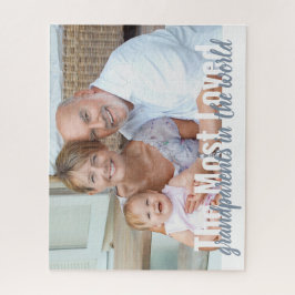 Quebra-cabeça Foto personalizada dos avós mais amados