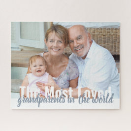 Quebra-cabeça Foto personalizada dos avós mais amados