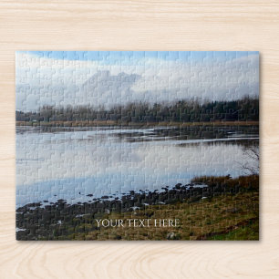 Quebra-cabeça Foto Personalizada e Texto Personalizado Paisagem